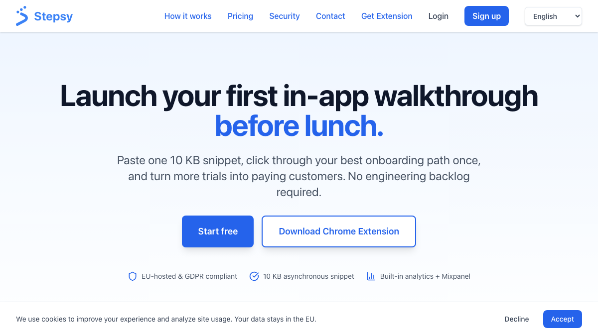 Stepsy product preview